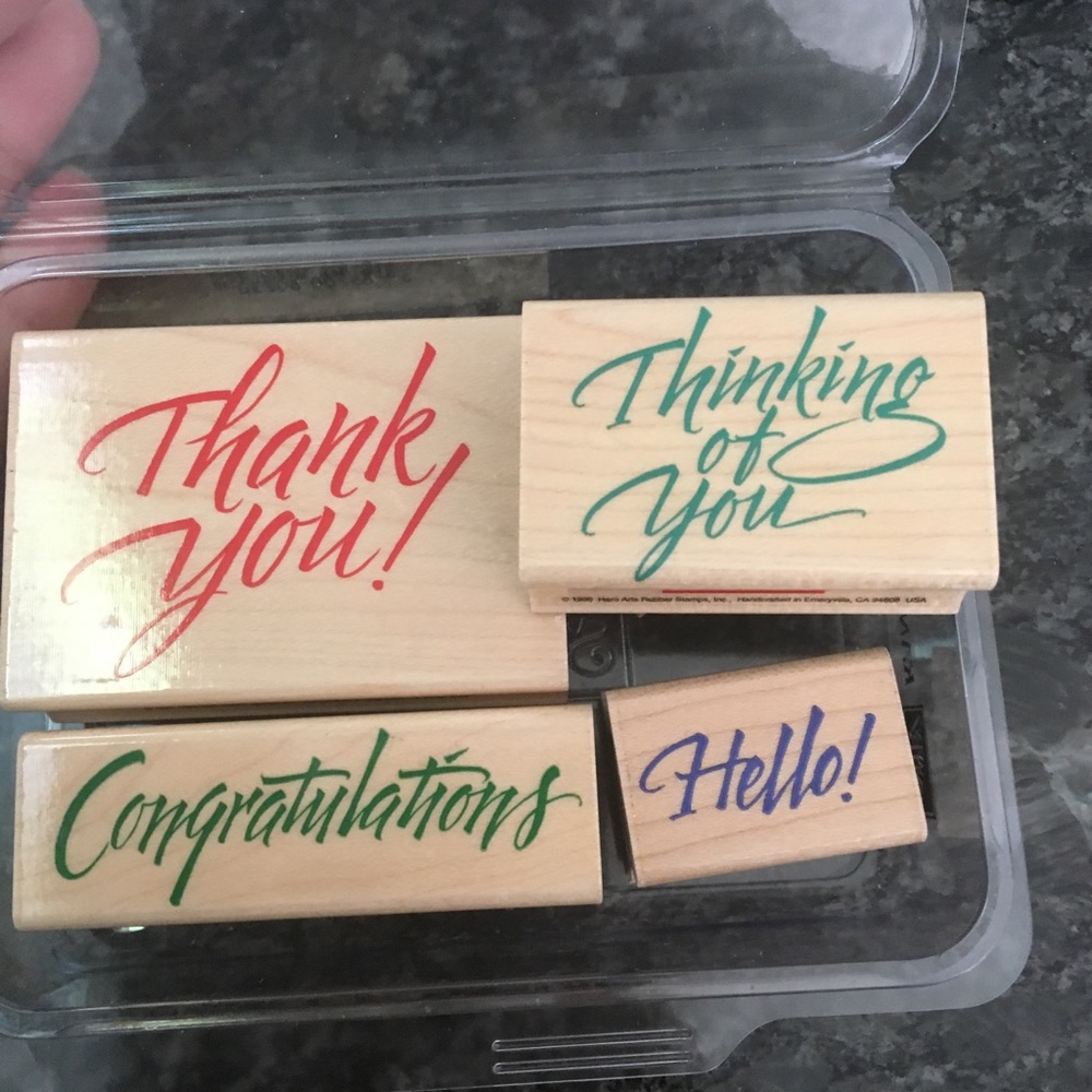 Stampin’ Up stamps sets-flowers & positive sayings